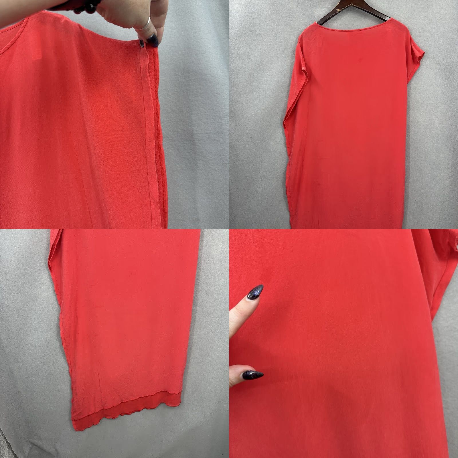 By Malene Birger Malene Birger Asymmetric Midi Dress Womens S Pink Silk Sleeveless Party/Cocktail Preppy Size S / US 4 / IT 40 - 8 Thumbnail