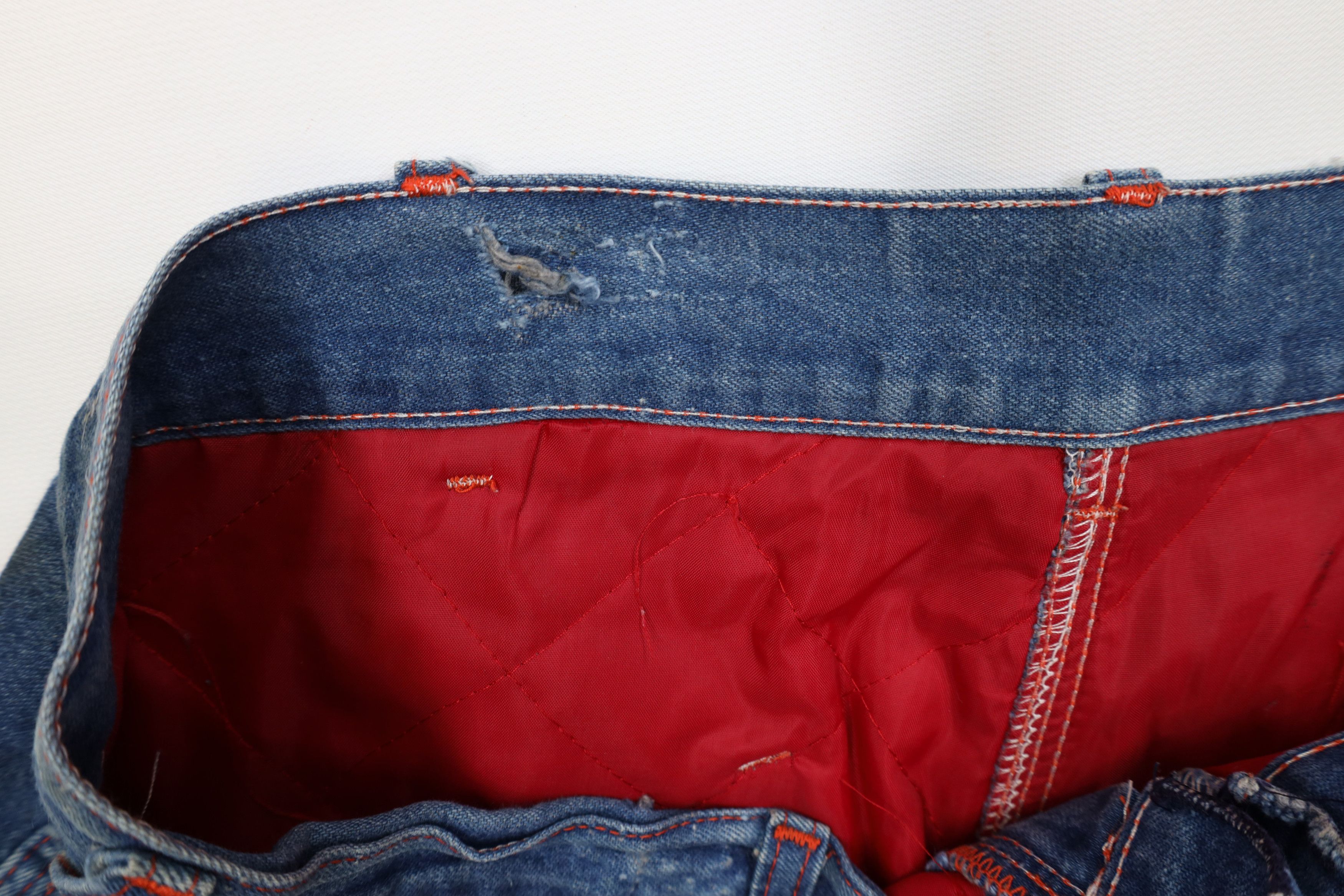 Vintage Vintage 70s Streetwear Lined Wide Leg Dungaree Jeans USA Size US 38 / EU 54 - 9 Thumbnail