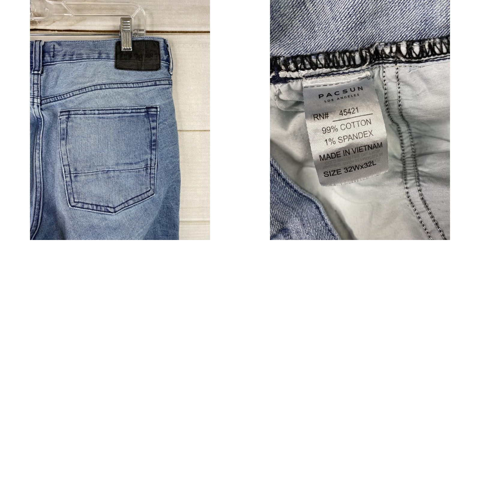 Pacsun Pacsun Jeans Mens 32x32 Medium Wash Comfort Stretch Denim Distressed Ripped Jeans Size US 32 / EU 48 - 9 Thumbnail