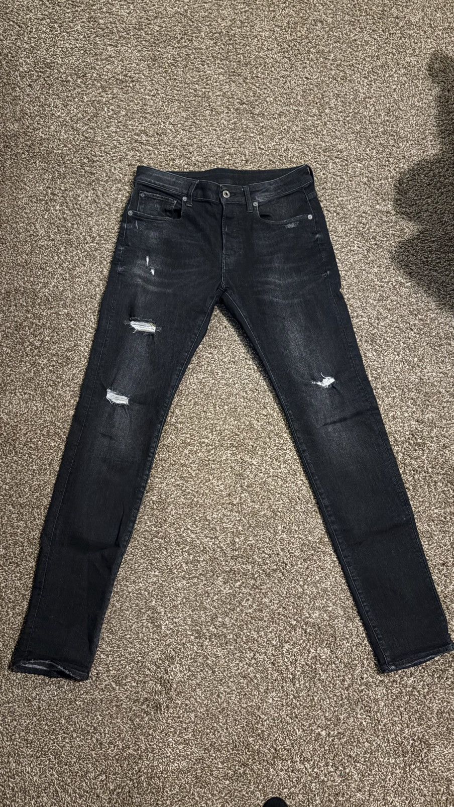 G-Star G-star ripped skinny jeans Size US 33 - 1 Thumbnail