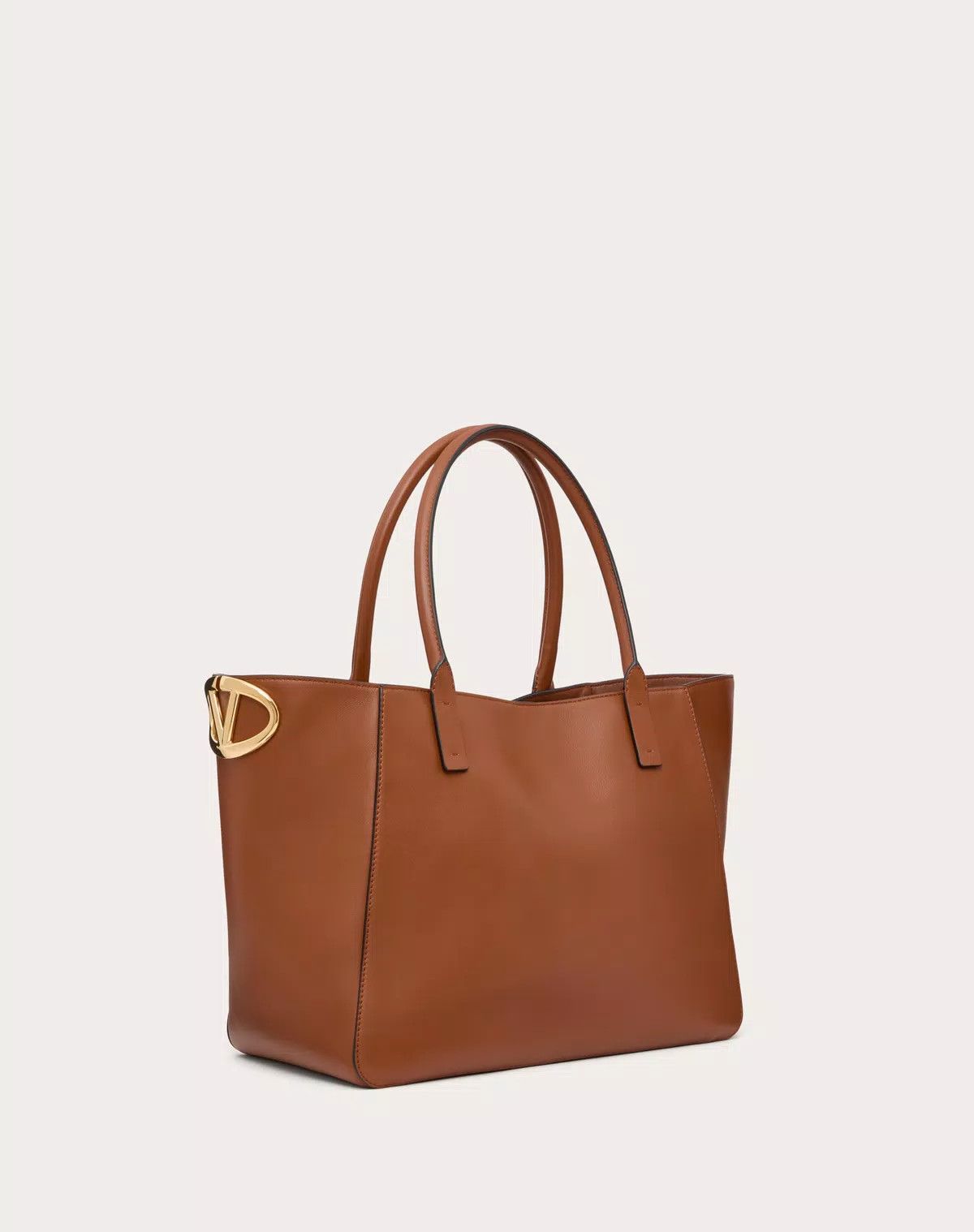 Valentino oc11z0725 Size:OS/Shopping Bag In Nappa Calfskin in Brown Size ONE SIZE - 2 Thumbnail