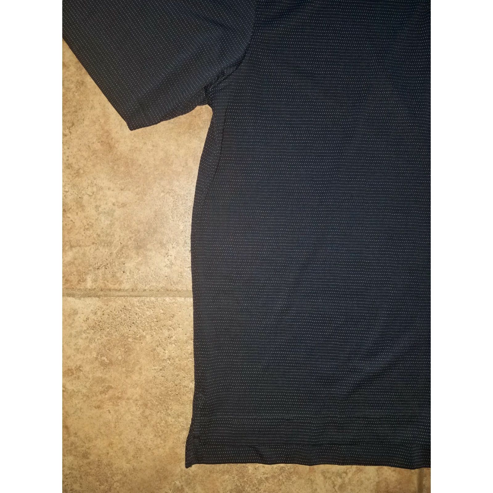 Footjoy FootJoy Polo Golf Shirt Mens L Black Polka Dot Blue Pattern Shirt Size US L / EU 52-54 / 3 - 4 Thumbnail