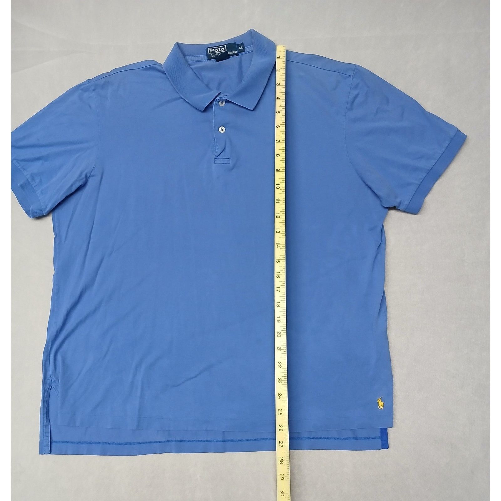 Ralph Lauren Polo Ralph Lauren (XL) Blue Pima Cotton Button Collar Shirt Size US XL / EU 56 / 4 - 2 Thumbnail