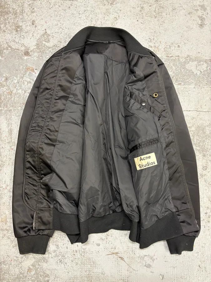Acne Studios × Designer × Vintage AW2018 Acne Studios Selo Us Black Bomber Jacket Size US M / EU 48-50 / 2 - 7 Thumbnail