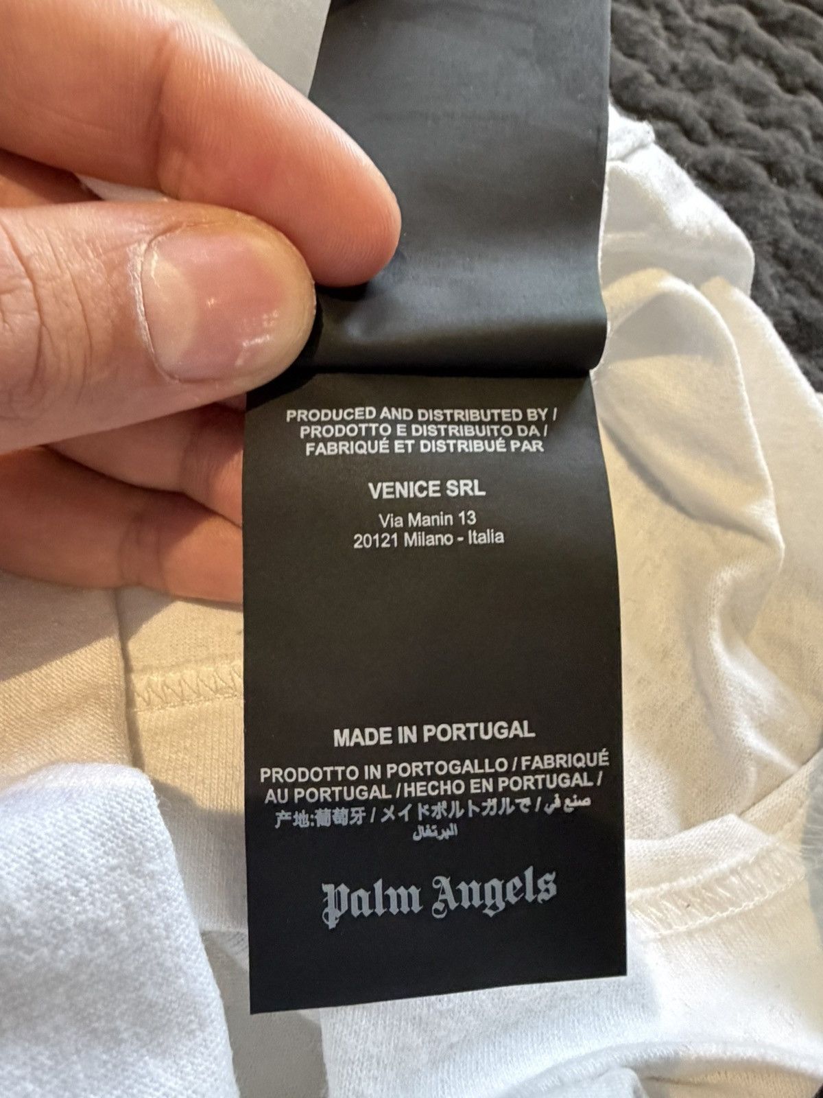 Palm Angels Palm Angels Classic Logo Over Tee - White/Black - Size XXXL Size US XXL / EU 58 / 5 - 11 Thumbnail