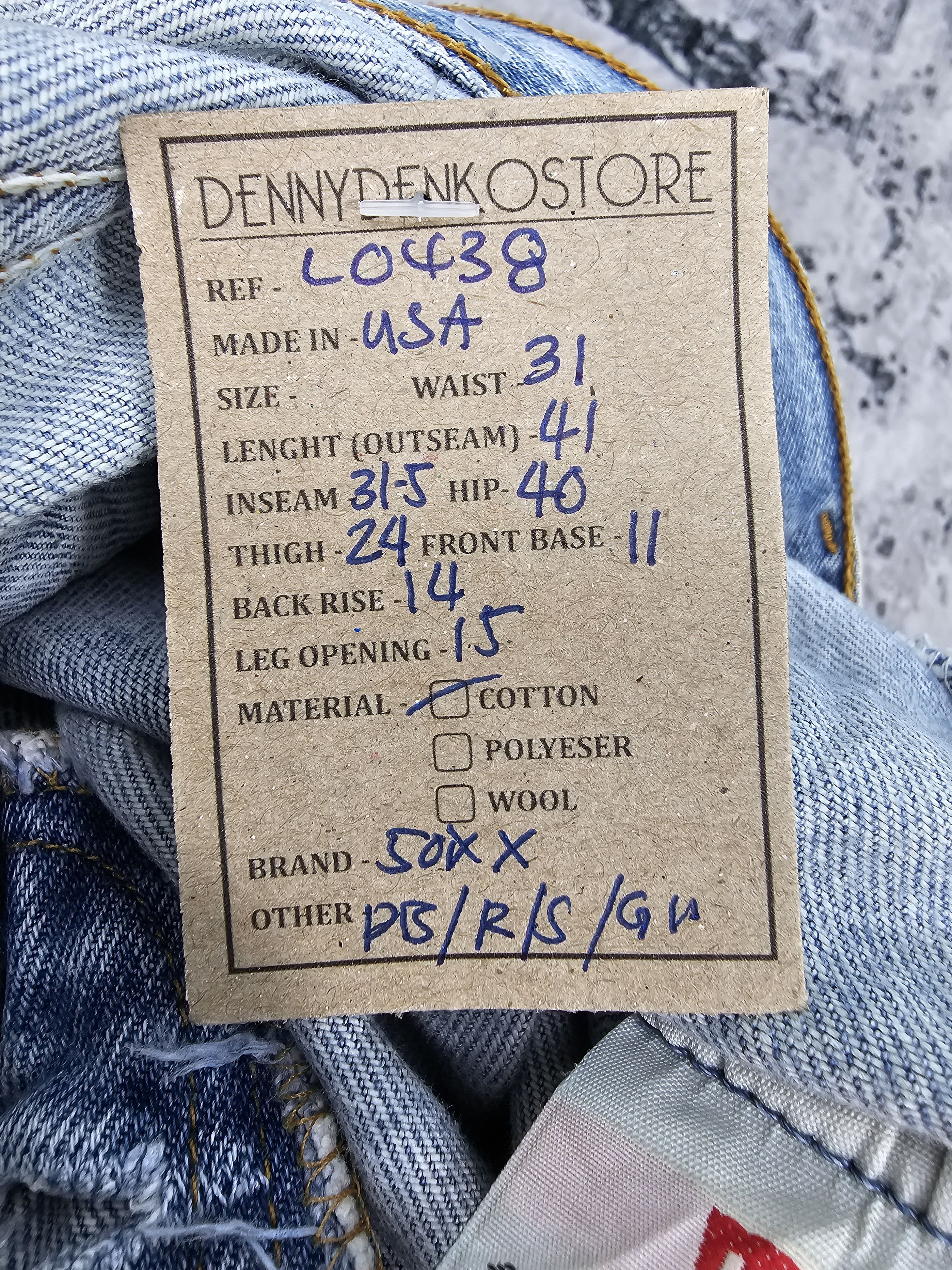 Levi's Vtg 90's LEVIS 501 XX Sun Faded Distressed Jeans L0438 Size US 31 - 18 Thumbnail