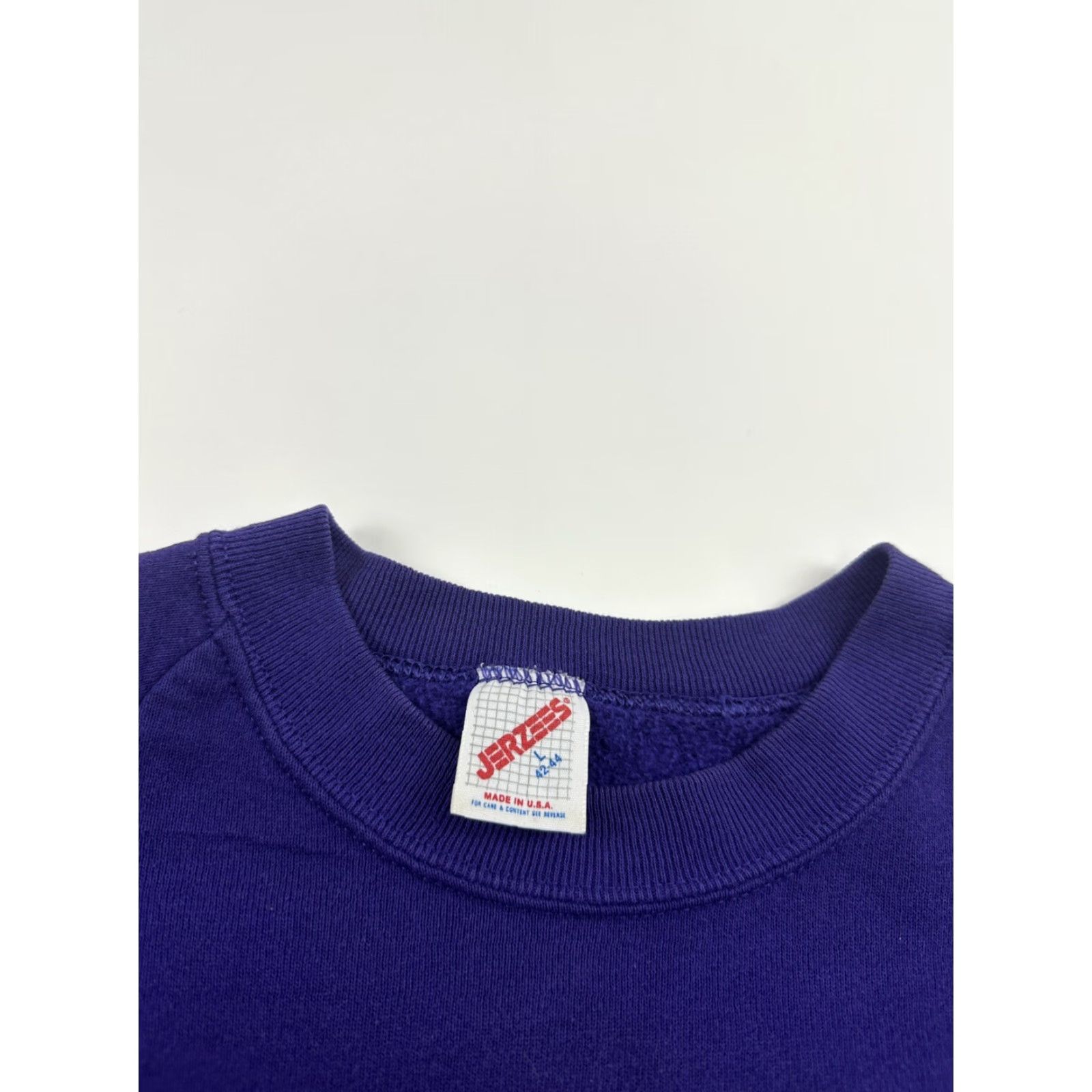 Jerzees VINTAGE Myrtle Beach South Carolina Sweatshirt Adult Large Purple JERZEES USA Crew Neck Pullover Long Sleeve Women Regular Size L Size L / US 10 / IT 46 - 3 Thumbnail