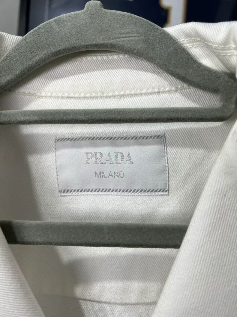 Prada Prada Denim triangle short-sleeved shirt 2501-Nextarrow Size US S / EU 44-46 / 1 - 4 Thumbnail