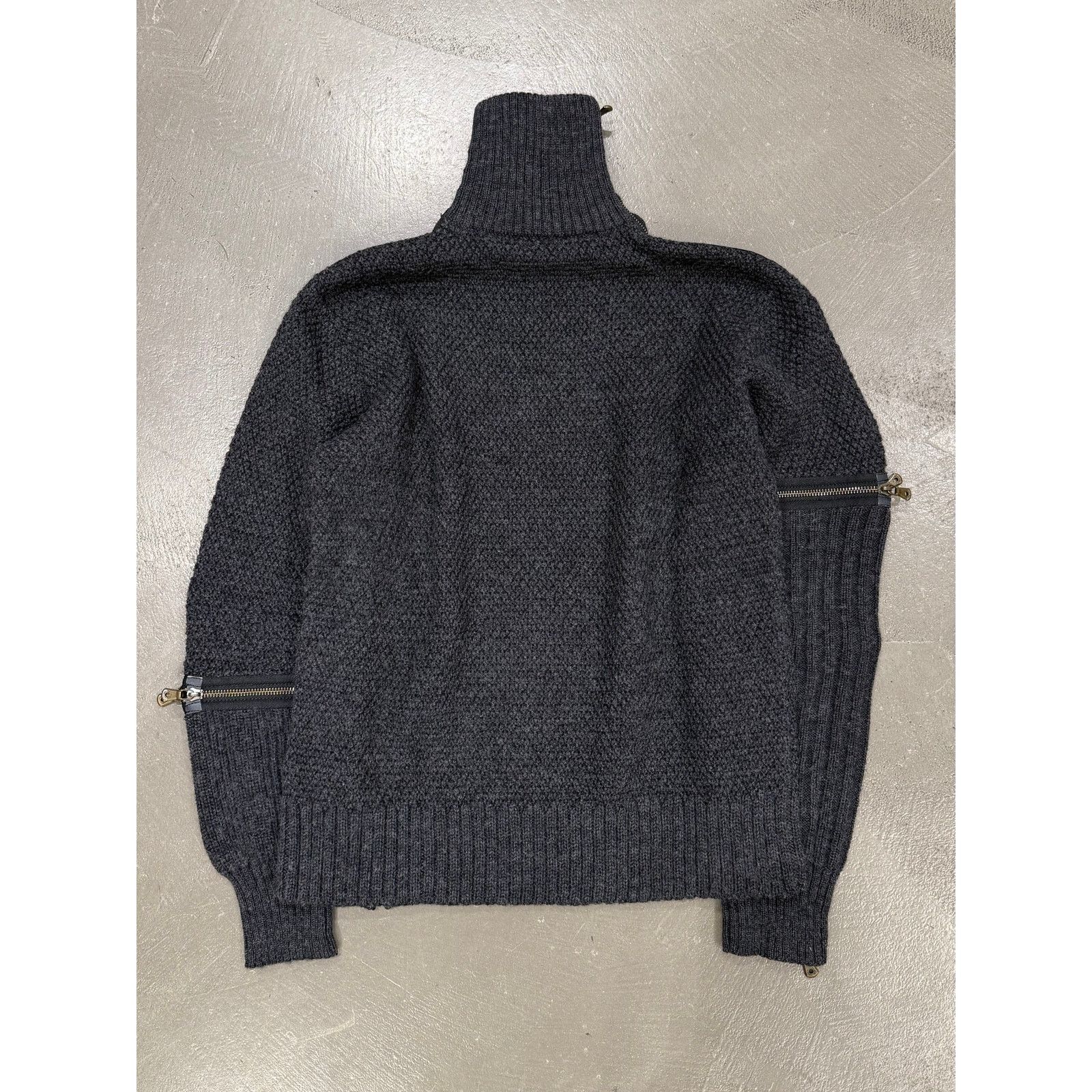 Dolce & Gabbana A/W2003 Dolce & Gabbana runway multi zipper modular knit Size L / US 10 / IT 46 - 7 Thumbnail