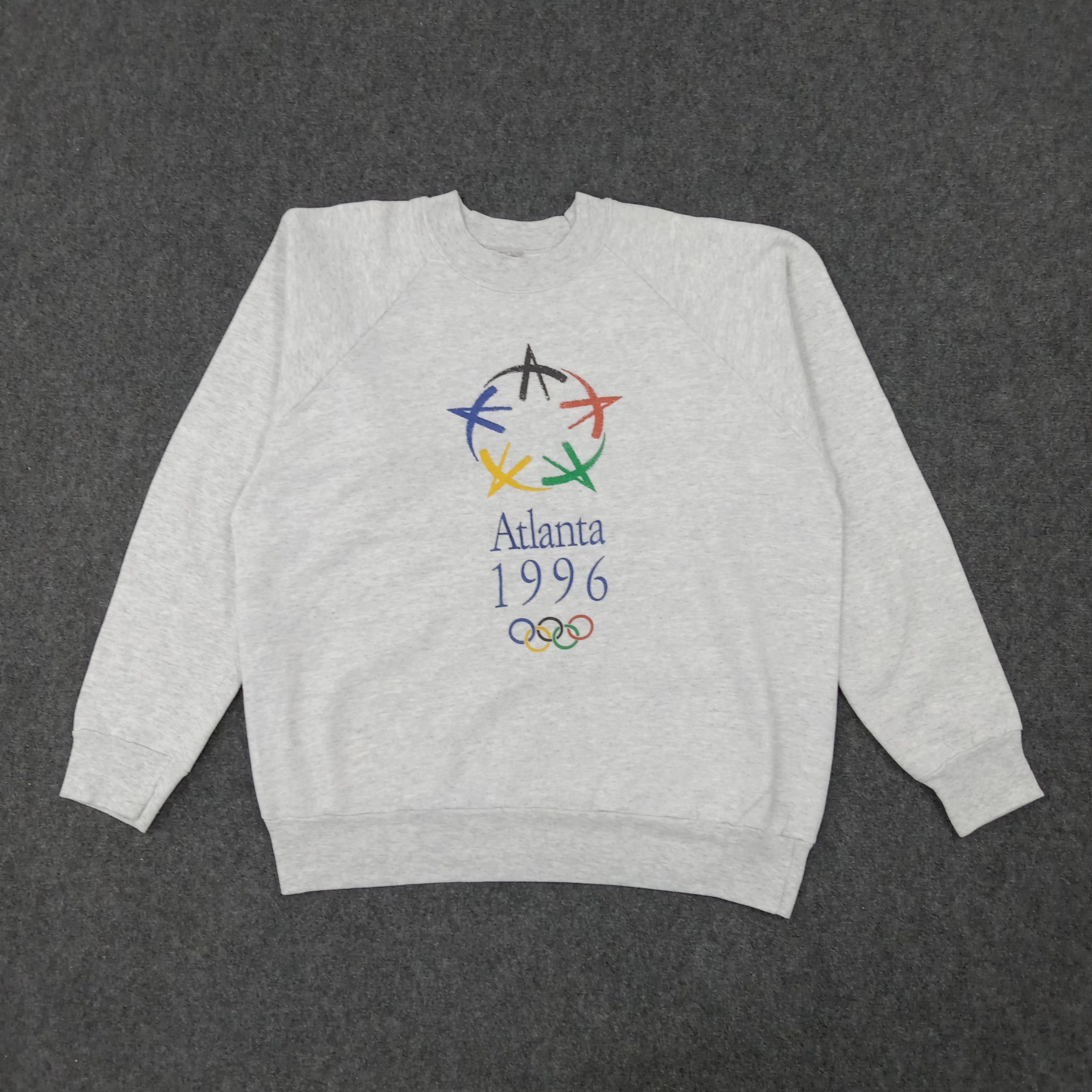 USA Olympics × Vintage Vintage 90's Olympic Atlanta 1996 Sport Style Sweatshirt Size US L / EU 52-54 / 3 - 1 Thumbnail