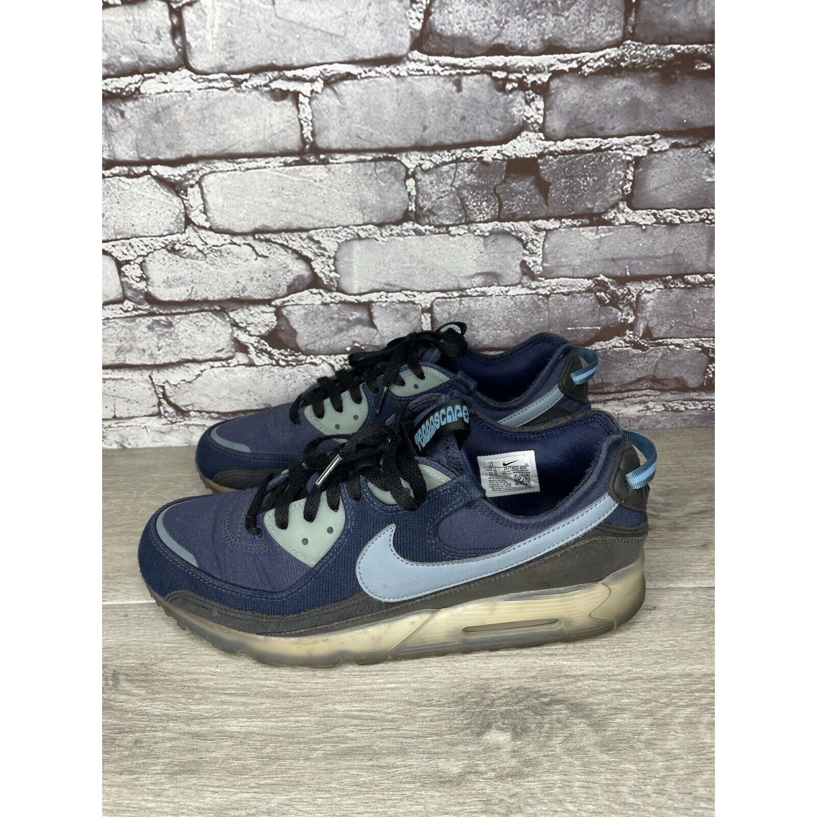 Nike Nike Air Terrascape 90 Midnight Navy Aqua Athletic Shoes Sne Size US 12 / EU 45 - 21 Thumbnail