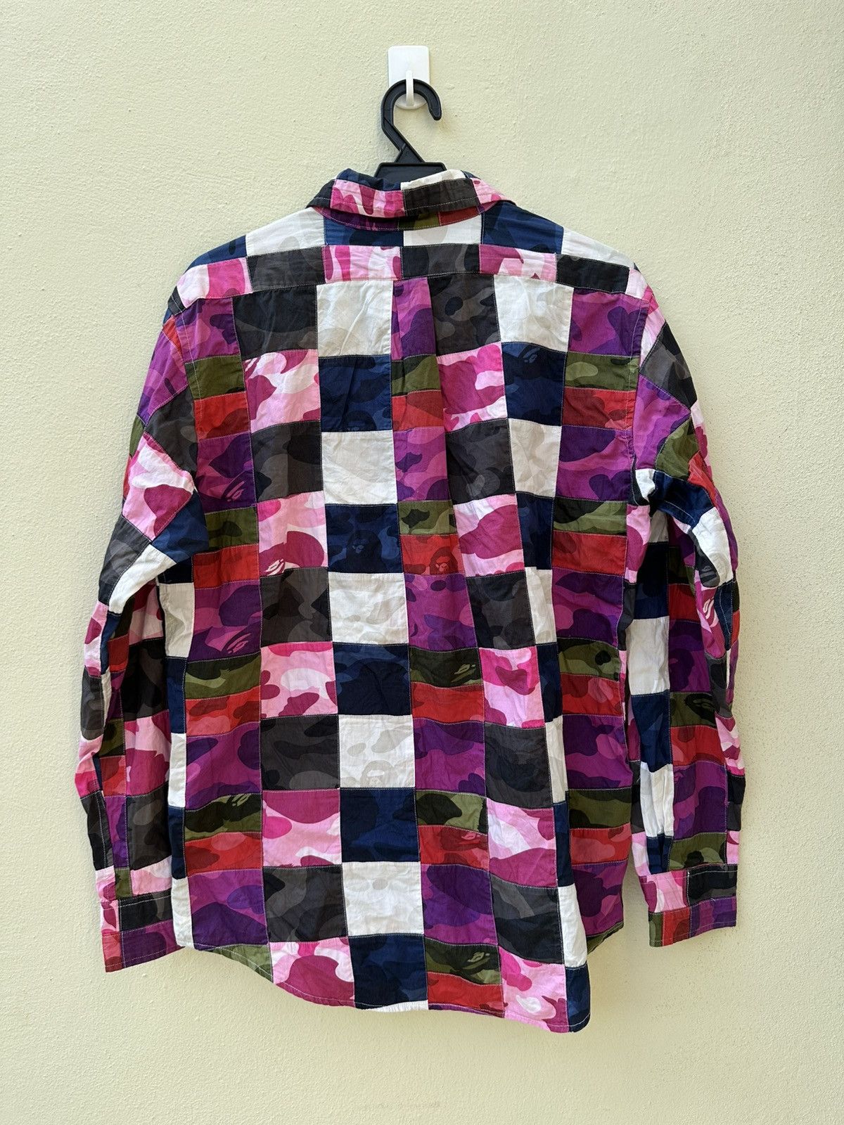 Bape Color Camo Patchwork Button Up Shirt Size US M / EU 48-50 / 2 - 2 Thumbnail