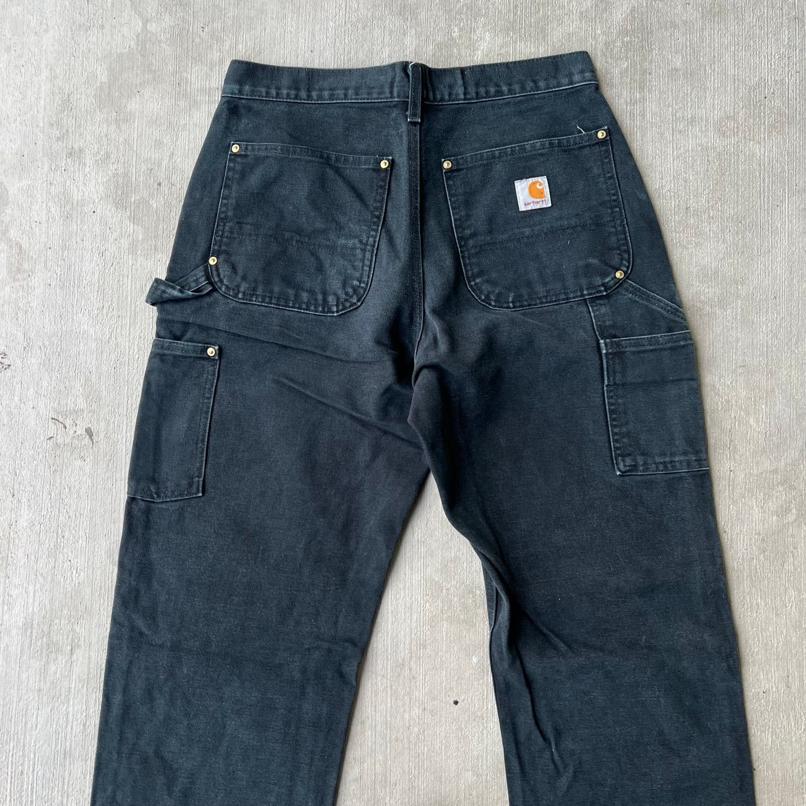 Carhartt × Vintage Carhartt black double knee work wear carpenter pants Size US 31 - 5 Thumbnail