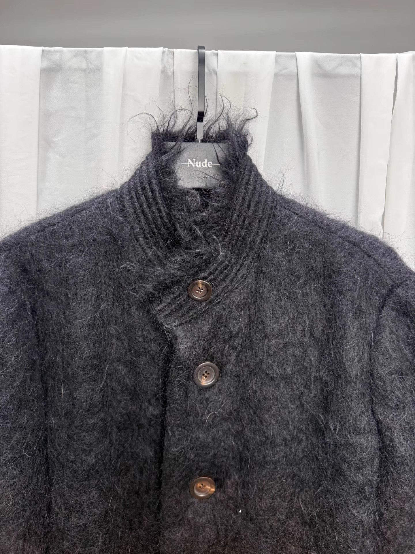 Issey Miyake ISSEY MIYAKE Mohair Gradient Stand Collar Coat K20 Size US M / EU 48-50 / 2 - 5 Thumbnail