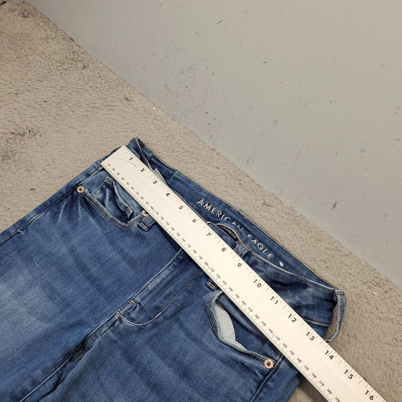 American Eagle Outfitters American Eagle Outfitters Jeans Womens Size 2 Blue Denim Next Level Stretch Straight Size 26" / US 2 / IT 38 - 3 Thumbnail