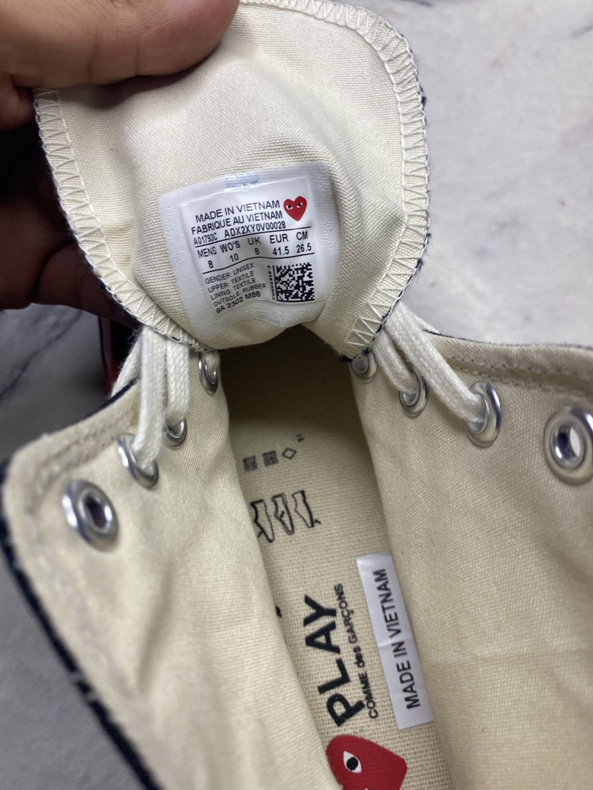 Comme des Garcons CDG converse black new Size US 8 / EU 41 - 2 Thumbnail