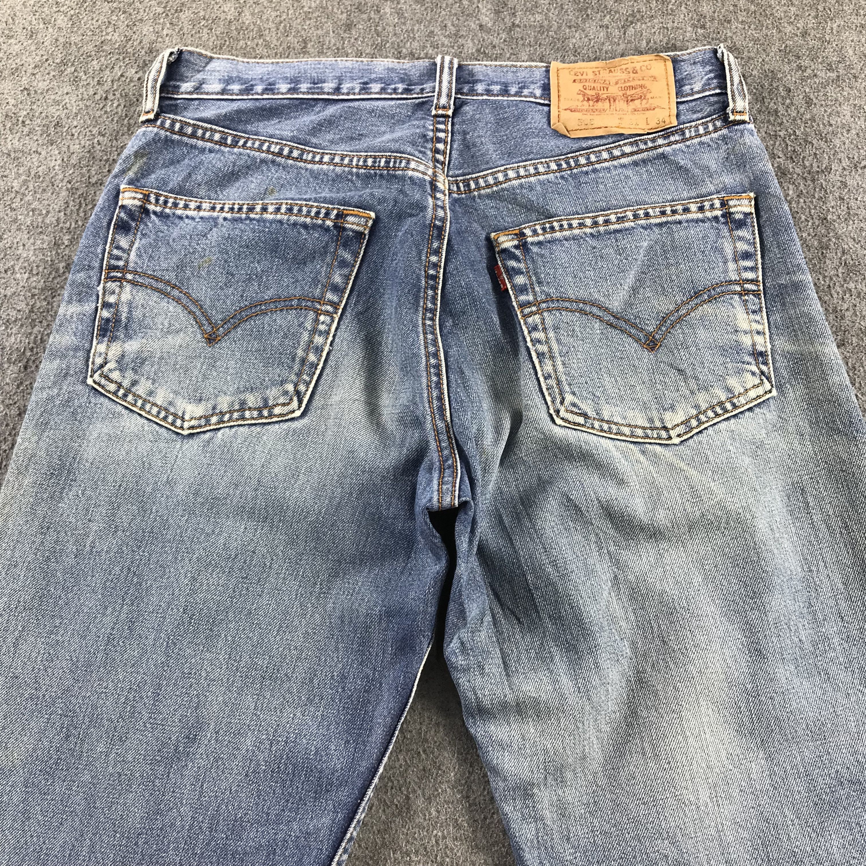 Levi's Vintage Levis 508 Jeans Faded Blue Denim KJ3416 Size US 31 - 4 Thumbnail