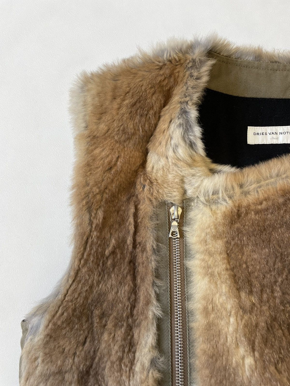 Dries Van Noten A/W 10 Rabbit Fur Biker Vest Size US S / EU 44-46 / 1 - 4 Thumbnail