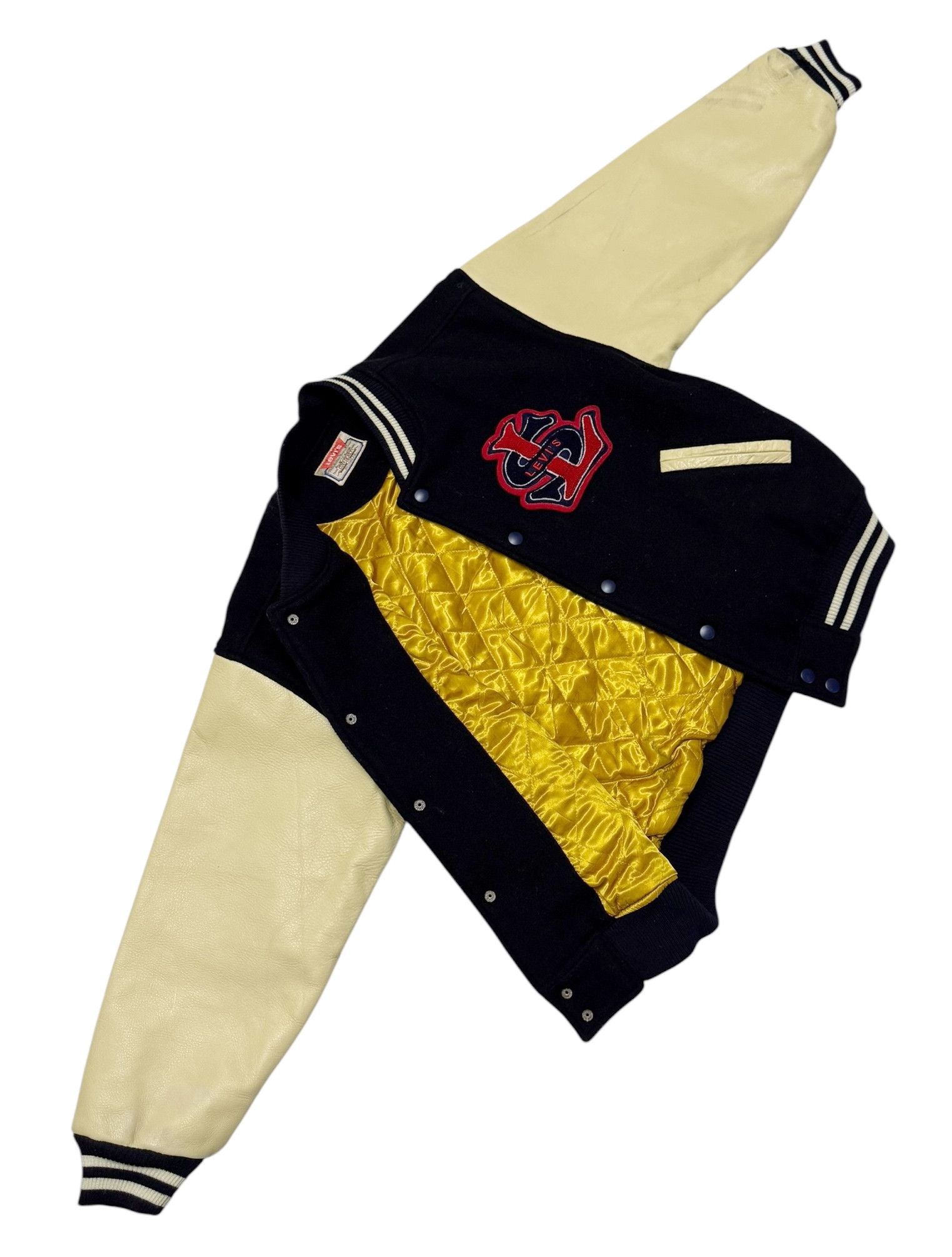 Levi's Levis Leather Wool Varsity Jacket Size US S / EU 44-46 / 1 - 14 Thumbnail