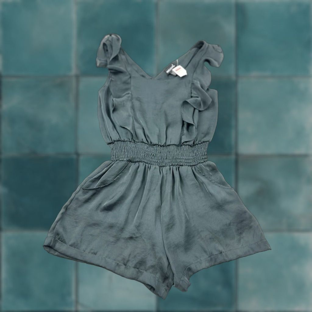 Vintage VINTAGE Wet-seal Romper Women’s S Small Grey Y2K NWT Size 28" / US 6 / IT 42 - 1 Thumbnail