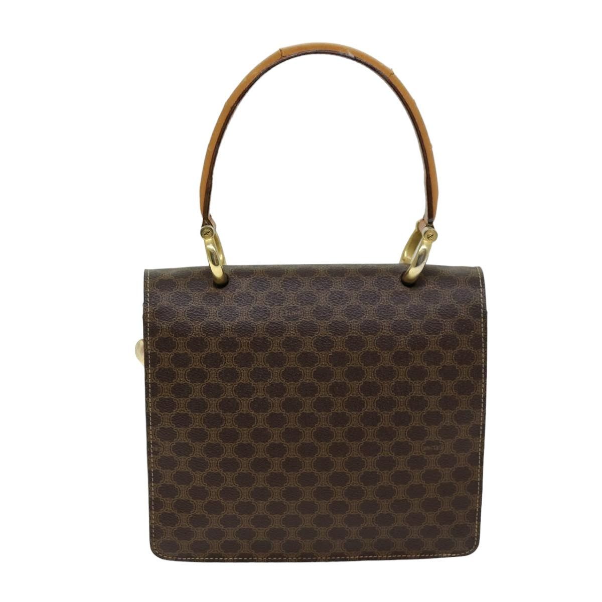 Celine CELINE Macadam Canvas Hand Bag Pvc Brown Size ONE SIZE - 3 Thumbnail