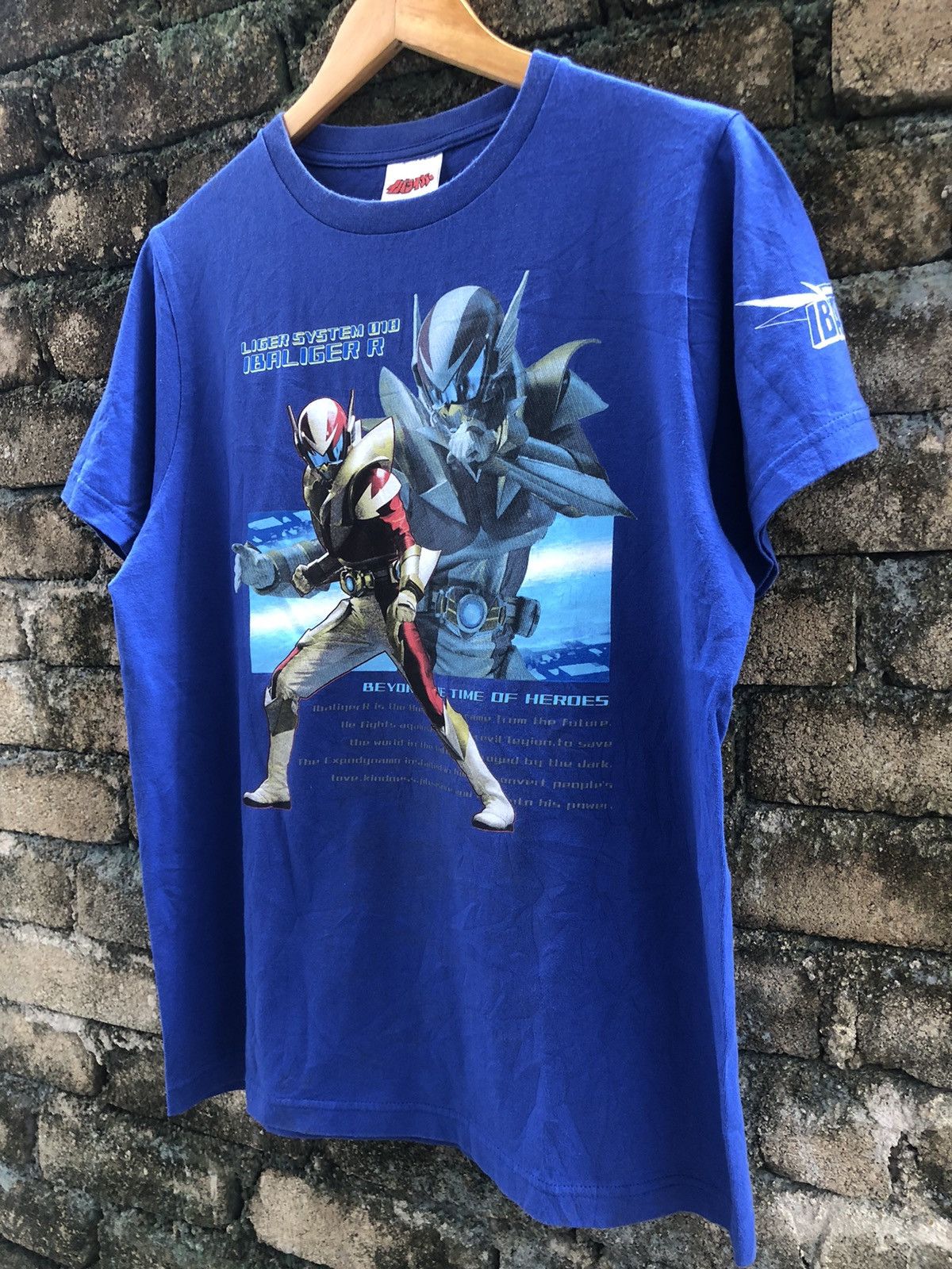 Anime × Japanese Brand × Vintage Vintage Anime Superhero Jikuu Denshi Ibaliger R Tshirt Size US M / EU 48-50 / 2 - 4 Thumbnail