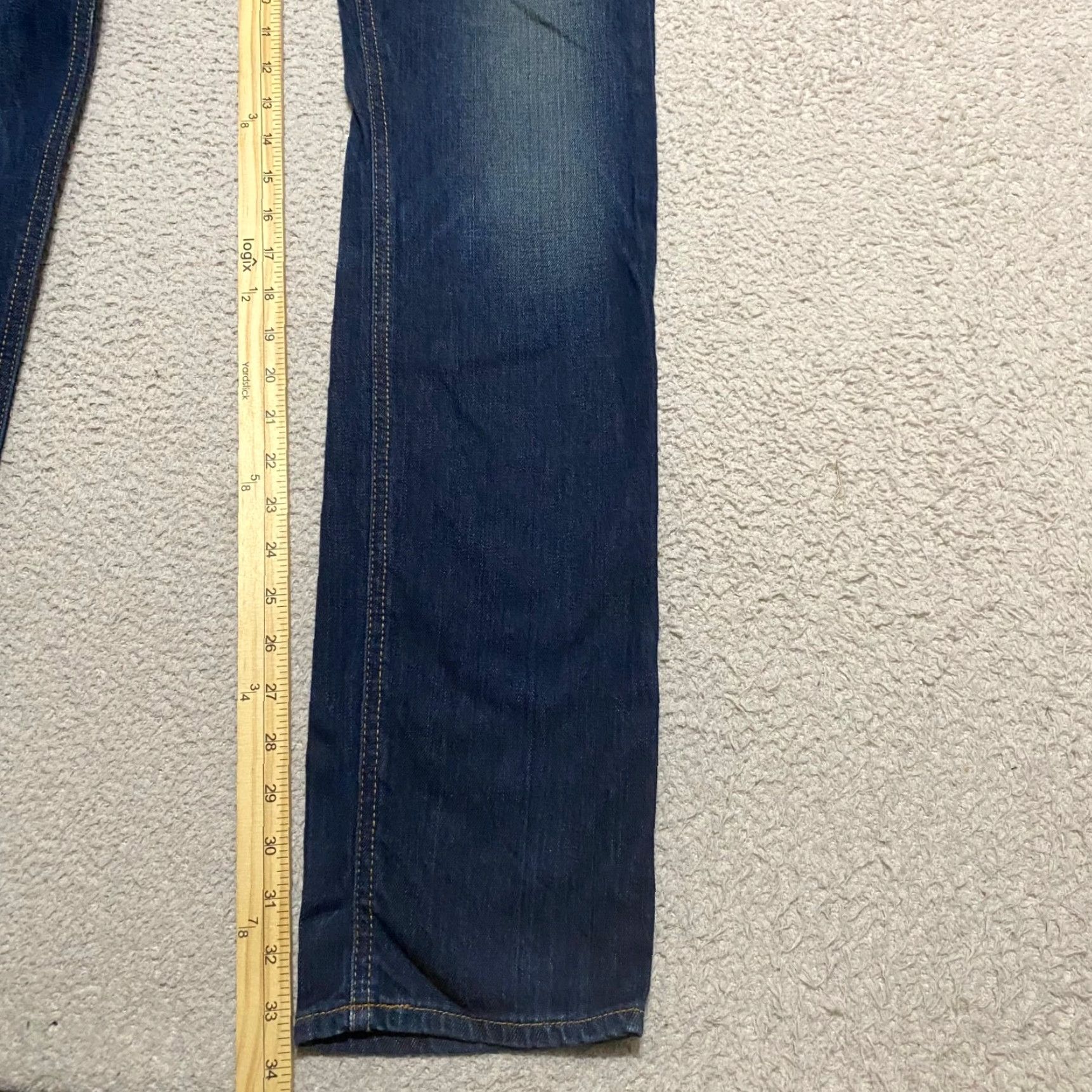 Vintage Bullhead Jeans Mens 34x34 Skinny Denim Dark Wash Blue 5-Pocket Regular COTTON SPANDEX Size US 34 / EU 50 - 6 Thumbnail