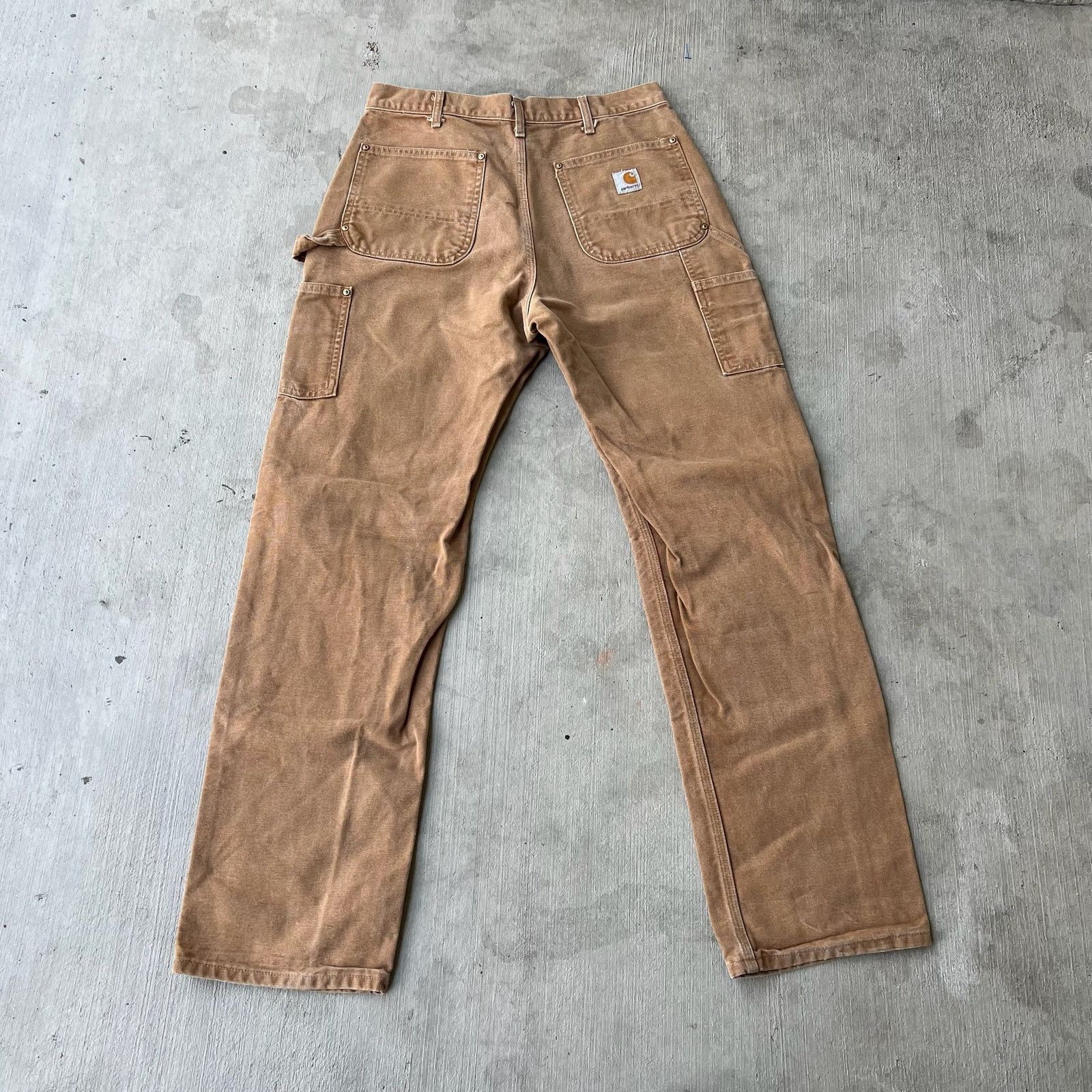 Carhartt × Vintage Carhartt brown double knee work wear carpenter pants Size US 31 - 5 Thumbnail