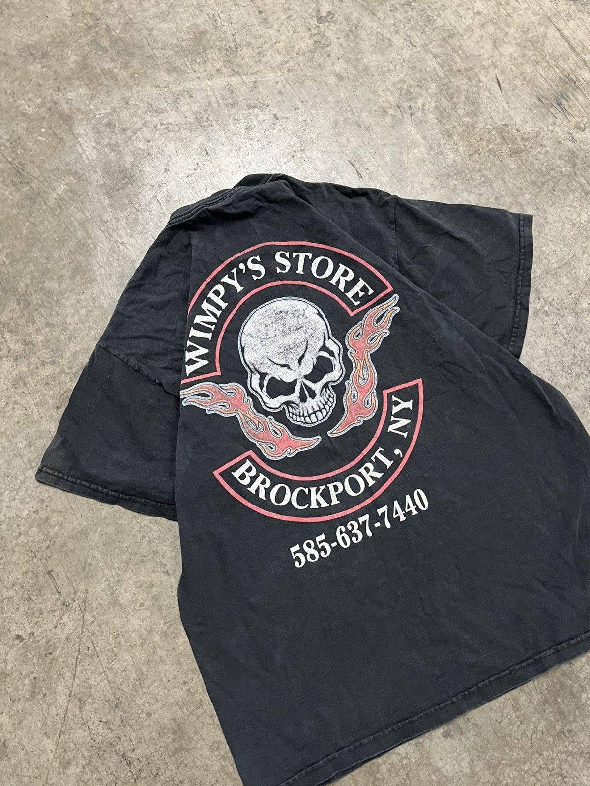 Harley Davidson × Vintage Y2k grunge Harley Davidson style skull tee shirt hype rare Size US L / EU 52-54 / 3 - 3 Thumbnail