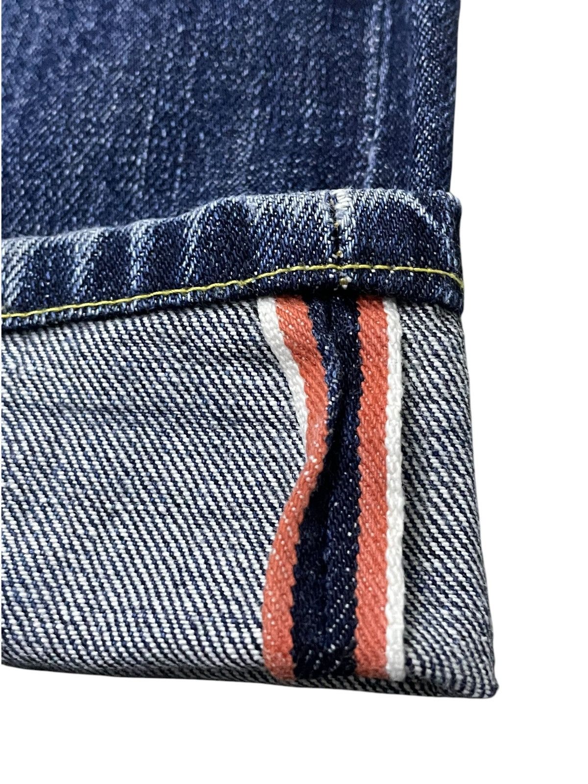 Edwin Rare Edwin 505 Z Selvedge Buckle Back Baggy Loose Jeans Size US 34 / EU 50 - 8 Thumbnail