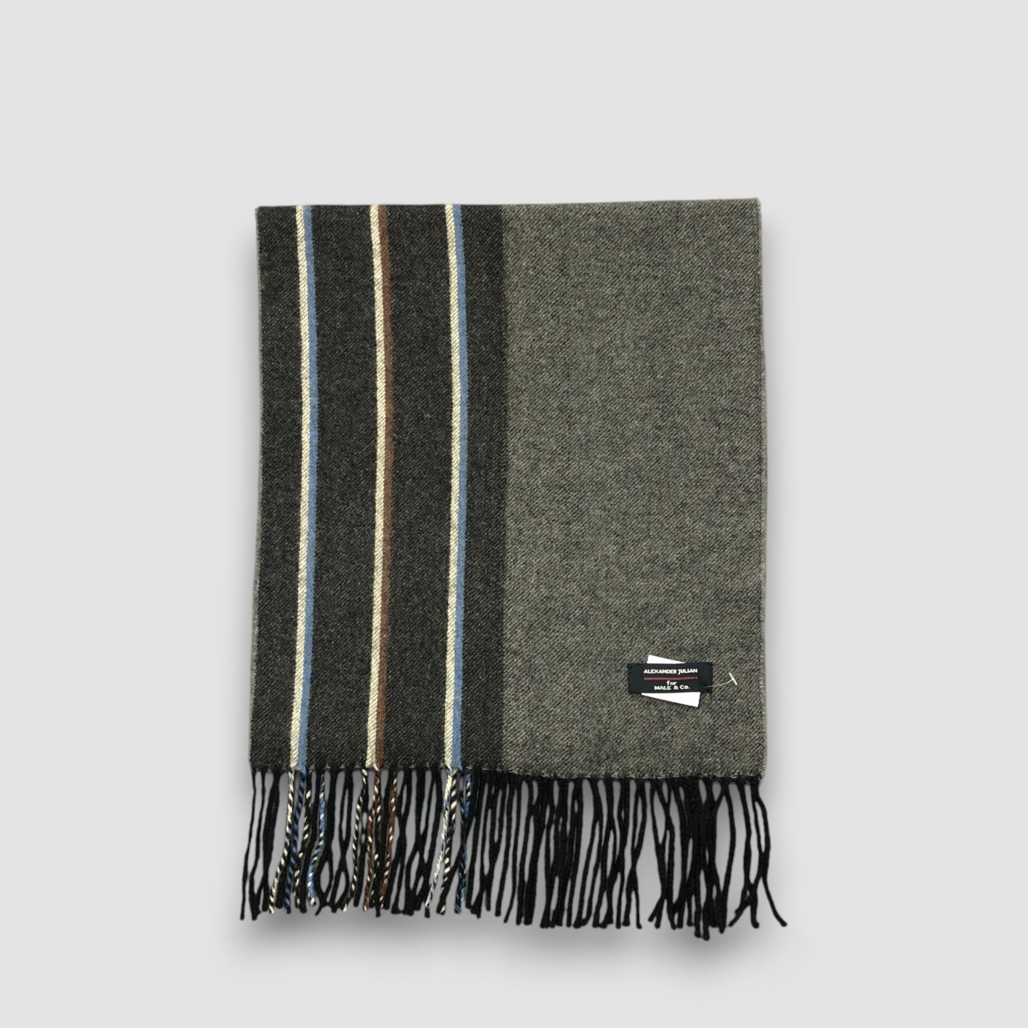 Alexander Julian Vintage Alexander Julian Scarf Muffler Wool Winter Scarves Size ONE SIZE - 2 Thumbnail