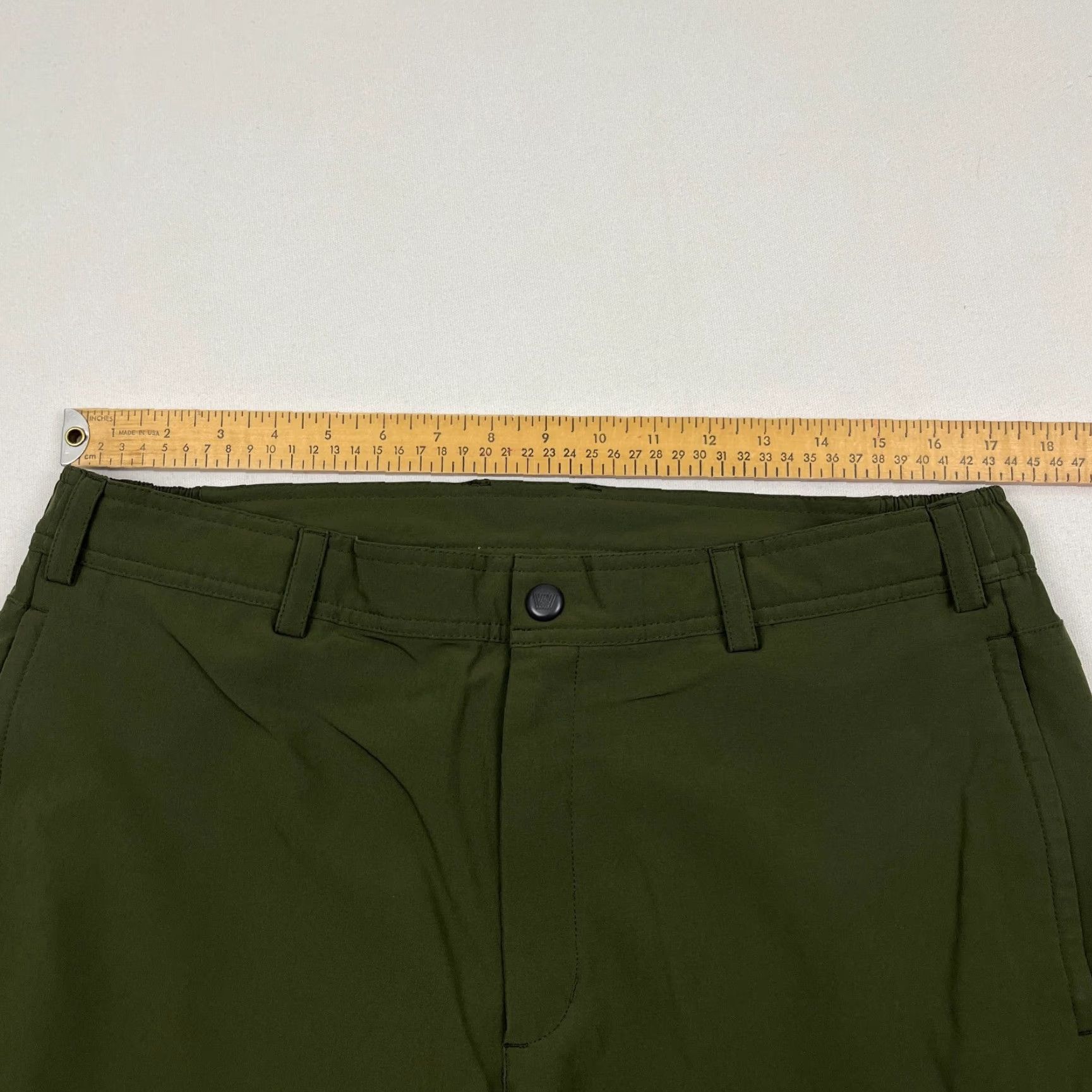 Vintage Mack Weldon Pants Mens L 34 x 30 Green Slim Tapered Stretch Golf Hike Preppy Pants Size US 33 - 5 Thumbnail