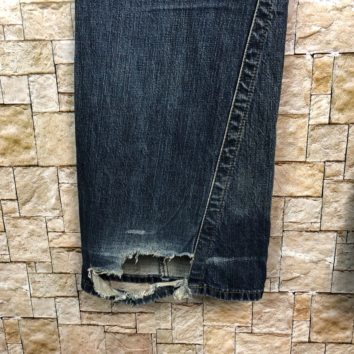 Emporio Armani Emporio Armani Blue ripped distressed Denim Pants #7582 Size US 40 / EU 56 - 17 Thumbnail