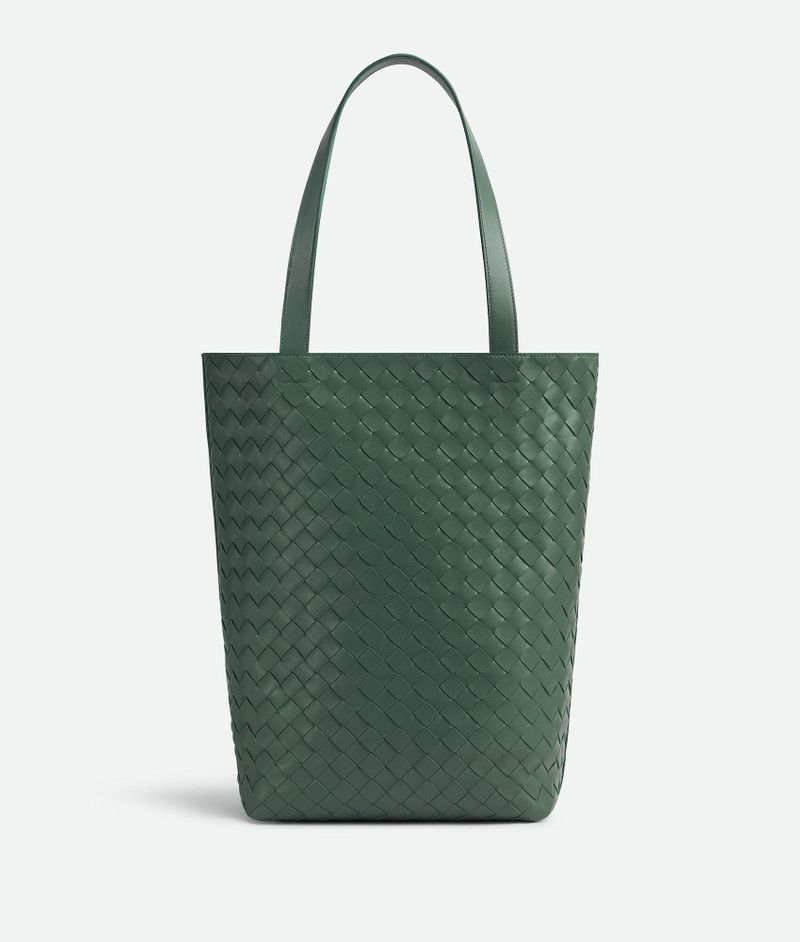 Bottega Veneta small intrecciato north-south tote bag aloe Size ONE SIZE - 1 Thumbnail