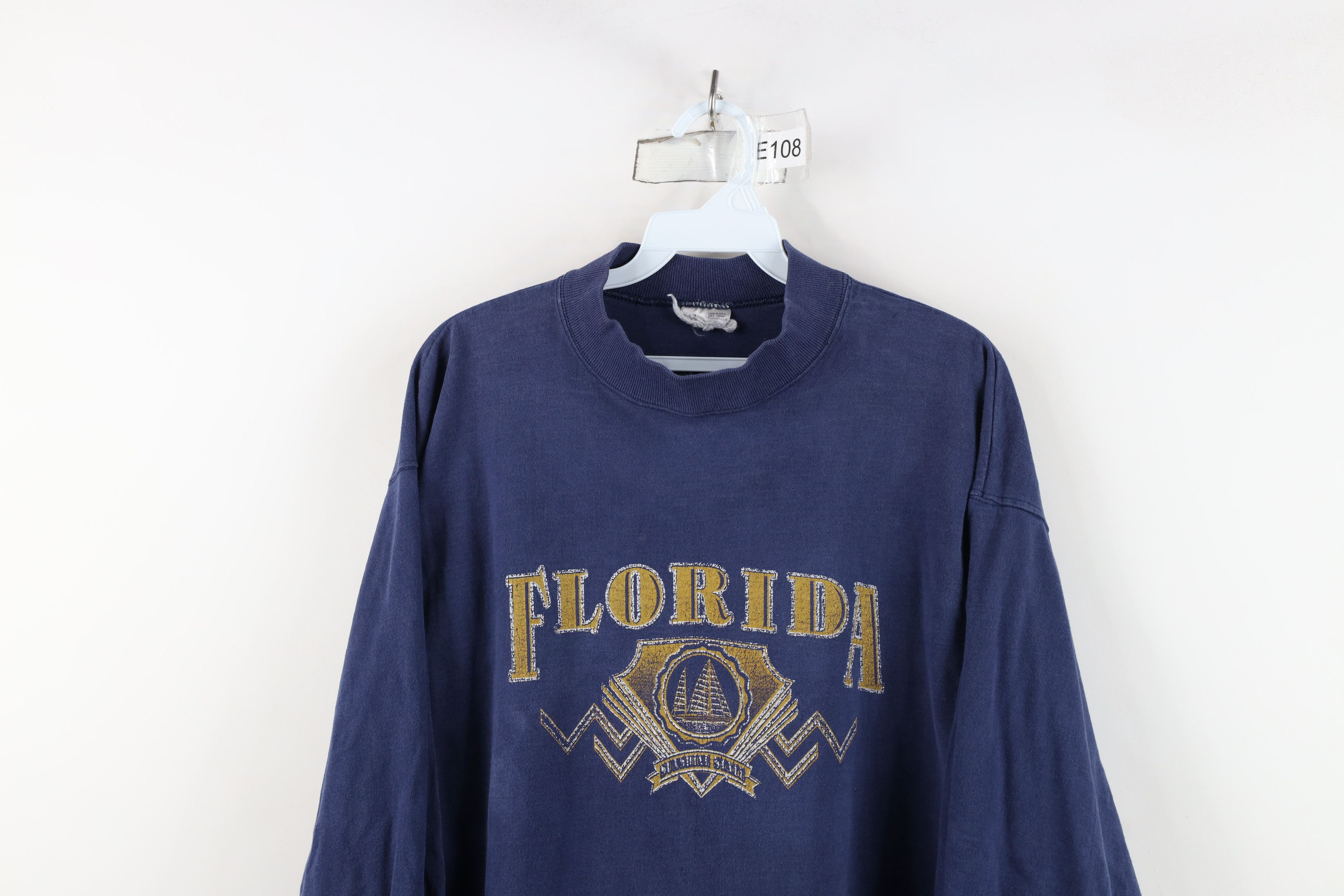 Vintage Vintage 90s Streetwear Mock Neck Long Sleeve T-Shirt USA Size US XL / EU 56 / 4 - 2 Thumbnail