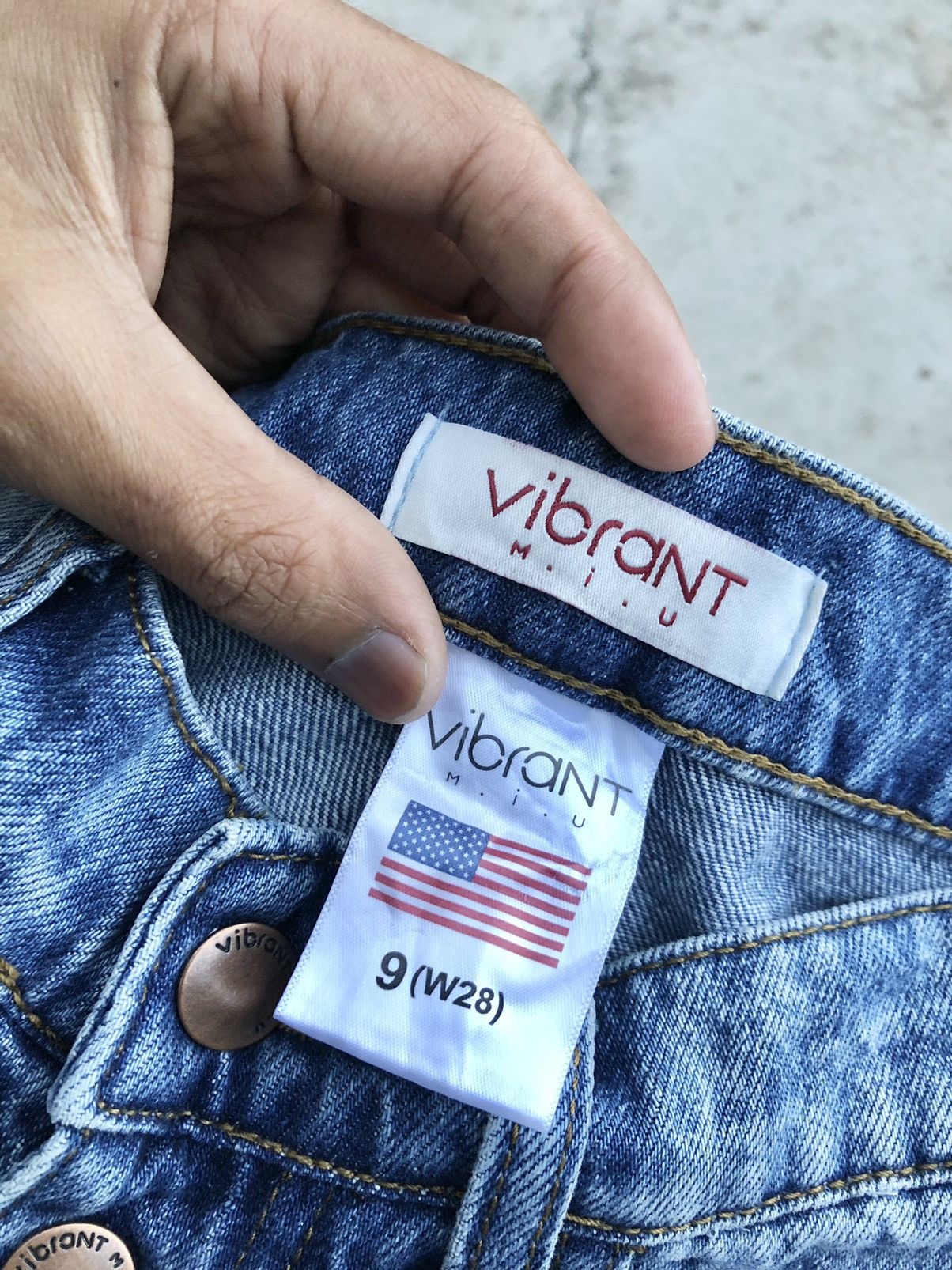 Hypebeast FLARED DISTRESSED DENIM BY VIBRANT M.I.U Size US 28 / EU 44 - 3 Thumbnail