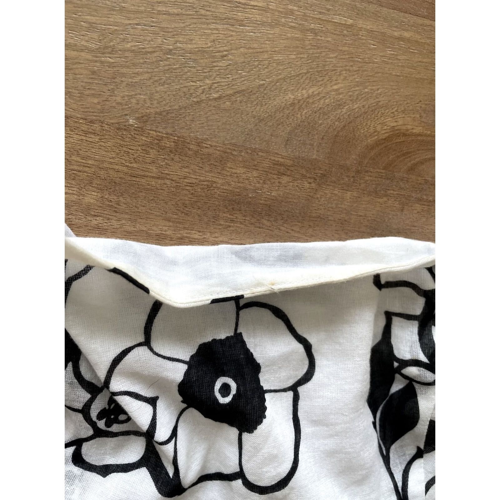 Vintage Zinc Black and White Floral Strapless Sleeveless Ribbon Dress S Size S / US 4 / IT 40 - 5 Thumbnail