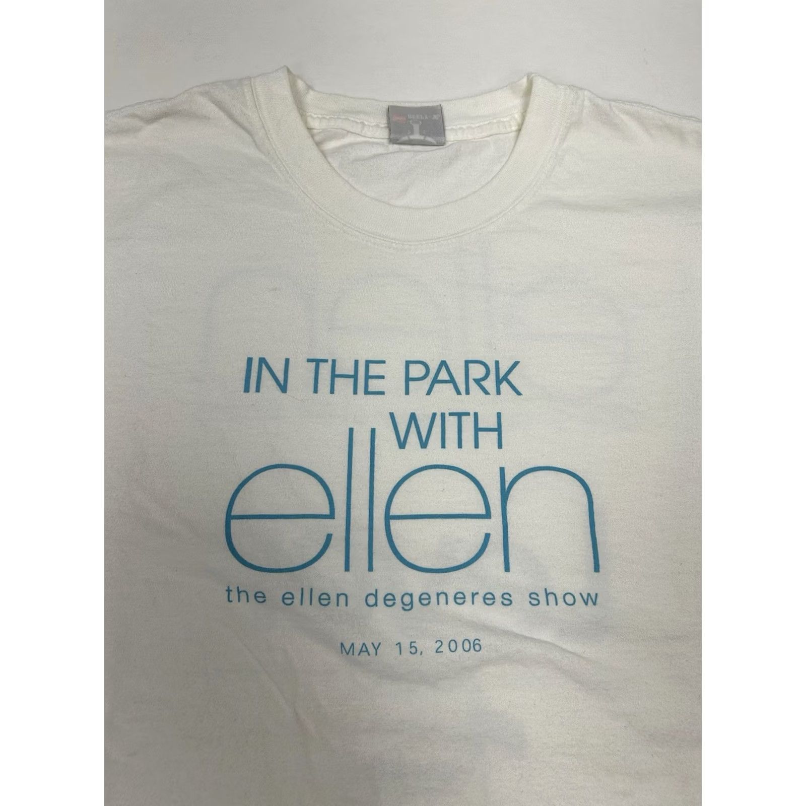 Hanes VINTAGE The Ellen Defenders Show In The Park With Ellen 2006 Promo TV Show Tee XL White Mens Size US XL / EU 56 / 4 - 3 Thumbnail