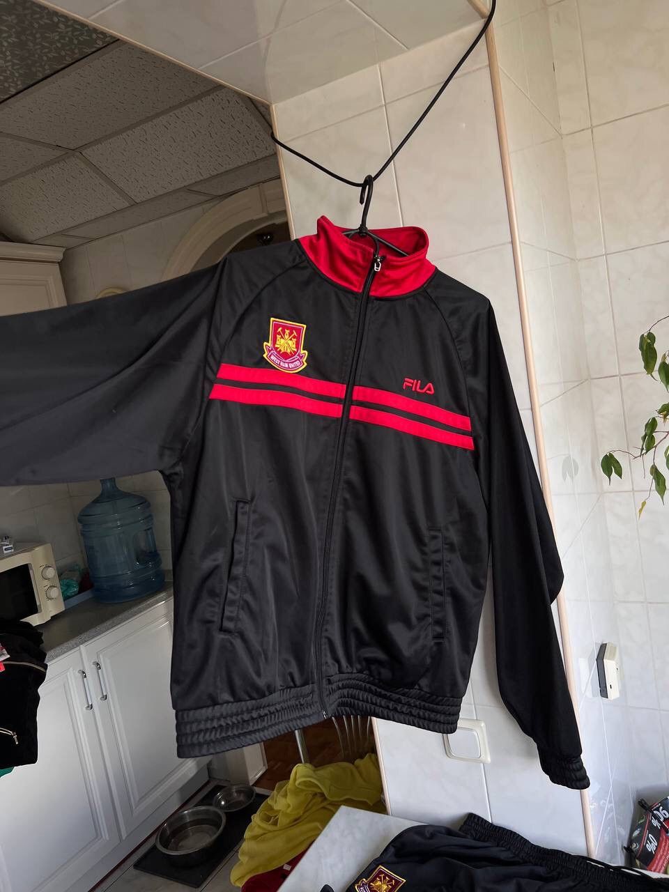 Fila Vintage Fila West Ham United Zip Hoodie Jacket Football Size US L / EU 52-54 / 3 - 9 Thumbnail