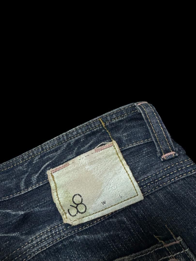 Japanese Brand BAGGY Vintage 90s John Bull Honey Comb Faded Style Distress Size US 29 - 17 Thumbnail