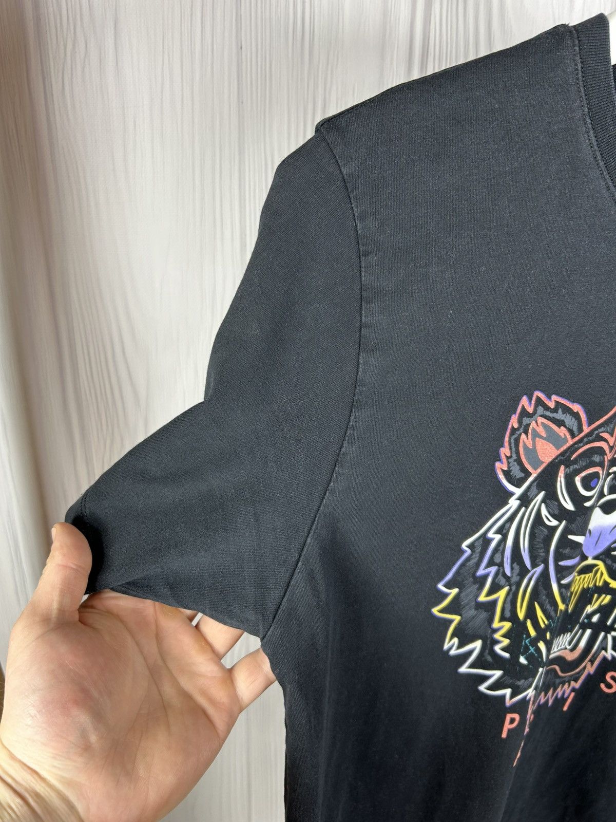 Kenzo Kenzo Paris Big Logo Tiger T-Shirt Size L Black Size US L / EU 52-54 / 3 - 5 Thumbnail