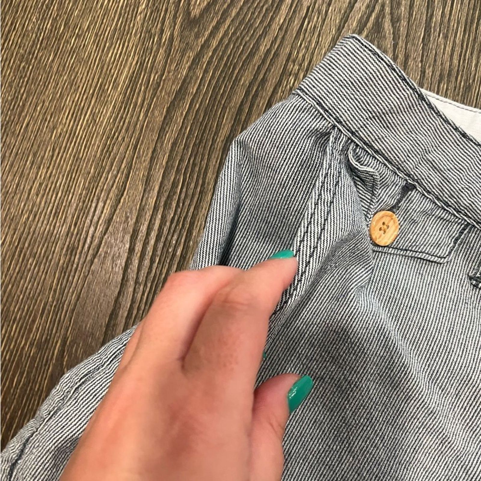 Lucky Brand Lucky Brand Vintage Dispatcher Shorts Striped Low Rise 4/27 Size 27" / US 4 / IT 40 - 3 Thumbnail