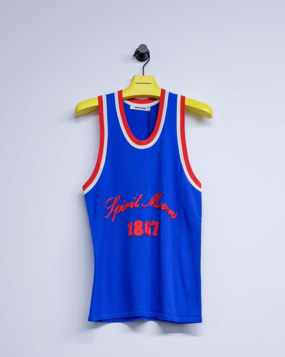 Wales Bonner o1mle0825 Founders Tank Top in Blue Size US L / EU 52-54 / 3 - 1 Thumbnail