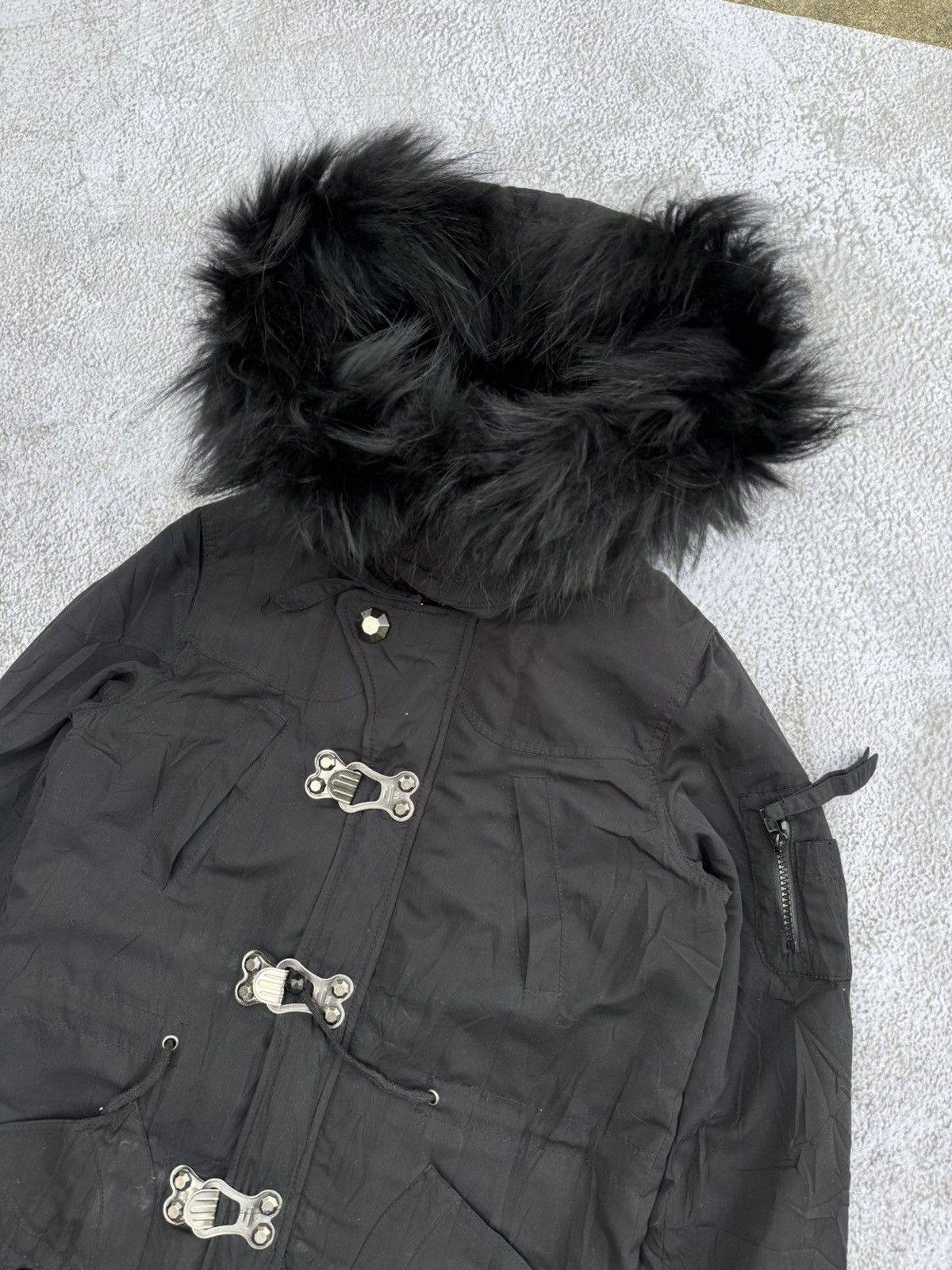 GOA SLY - Thumbhole Apocalypse Style Fur Hoodie Jacket Size US M / EU 48-50 / 2 - 3 Thumbnail
