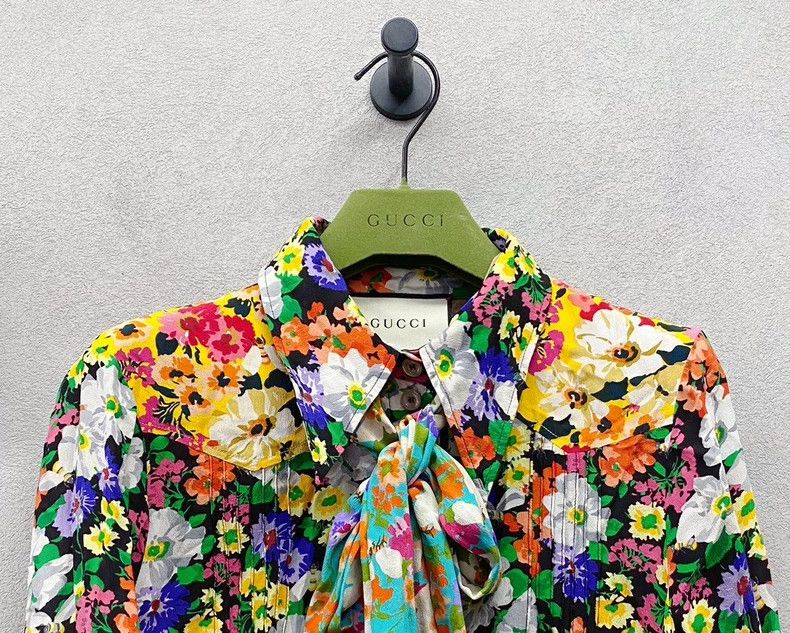 Gucci GucciLace-on flower shirt 2503-Nextarrow Size US XS / EU 42 / 0 - 4 Thumbnail