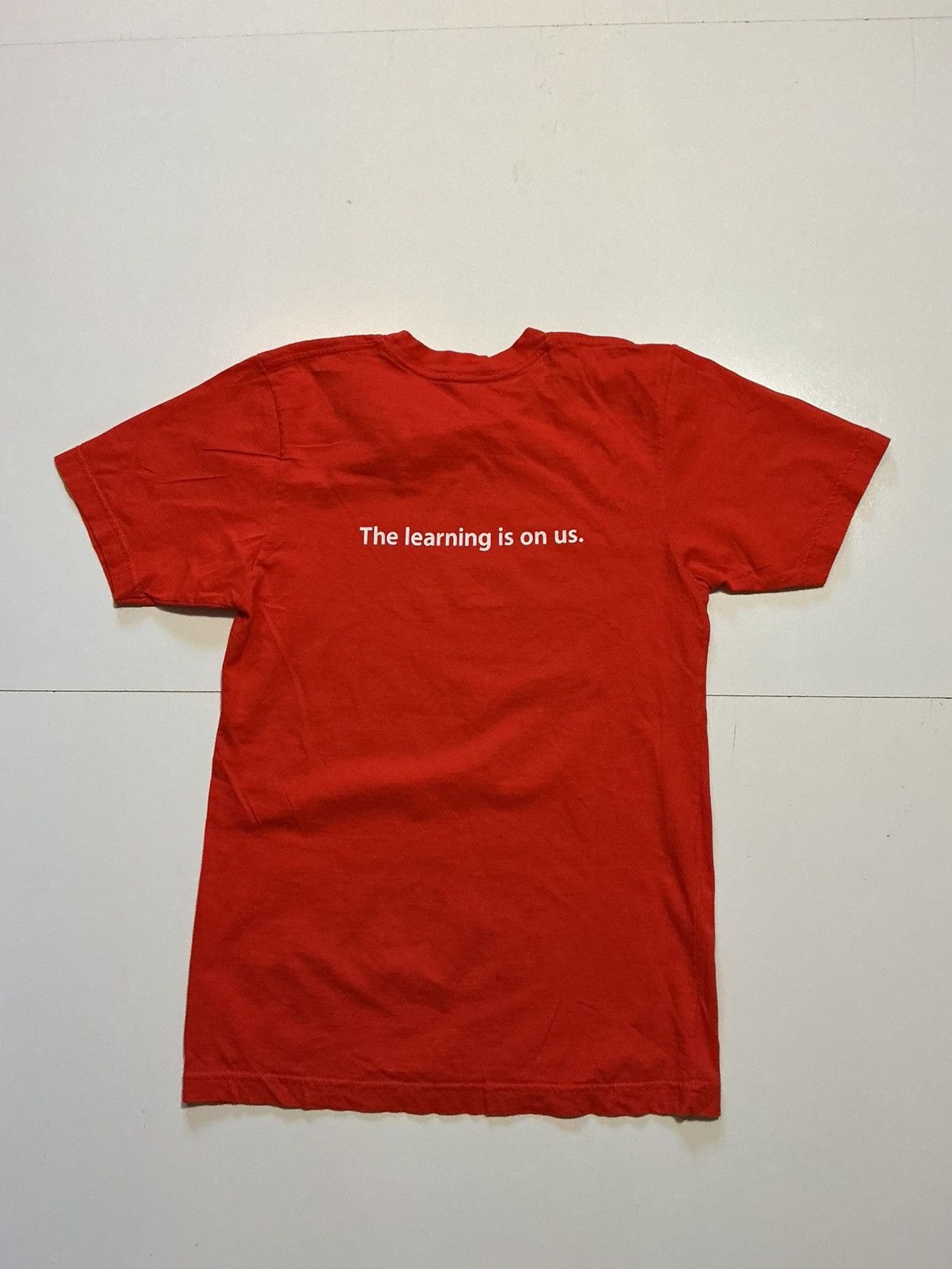 Apple Apple Camp The Learning Is On Us American Apparel T-Shirt Size US S / EU 44-46 / 1 - 2 Thumbnail