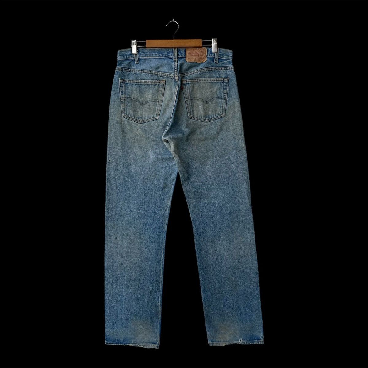 Levi's Vintage 80s Levi's 501 Denim Jeans Faded Distressed Size US 34 / EU 50 - 3 Thumbnail