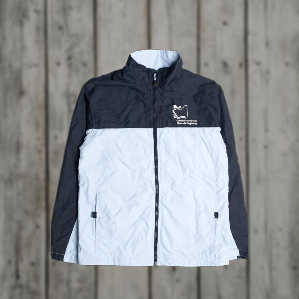 Logo 7 VINTAGE North End Blue Jacket Small 90s Retro Windbreaker School Logo Jacket Size US S / EU 44-46 / 1 - 1 Thumbnail