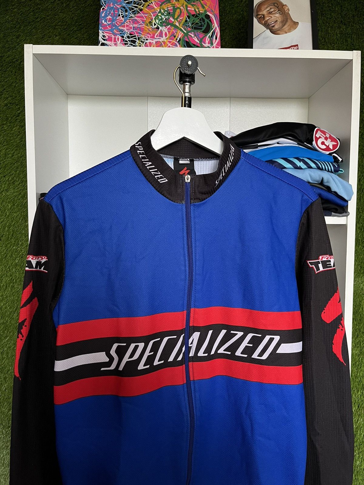 Vintage Mens Specialized long sleeve Cycling Jersey Cycle Vintage Size US L / EU 52-54 / 3 - 2 Thumbnail