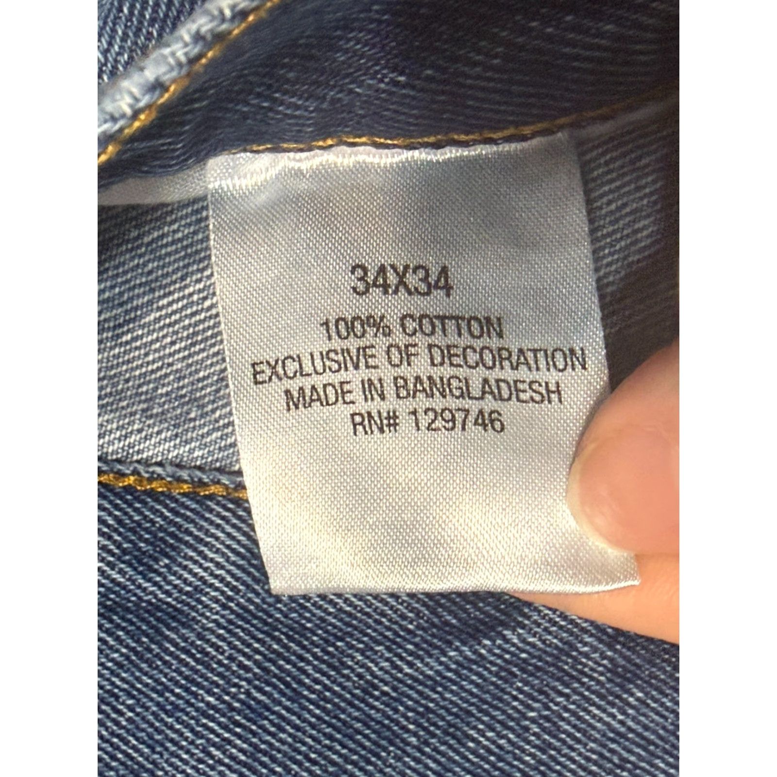 The Mountain VINTAGE? No — Blue Mountain Jeans Mens Size 34x34 Blue Denim Straight Leg 5-Pocket Pockets Beltless Zip Inseam 34 Adult Mens Size US 34 / EU 50 - 6 Thumbnail